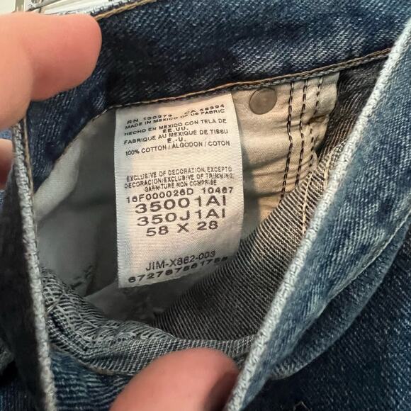 Wrangler Rugged Wear 58X24 Plus Denim Jeans Pants Bottoms Men - Picture 6 of 9